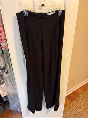 Askari Black Wide-Leg Trousers